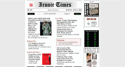 Desktop Screenshot of ironictimes.com