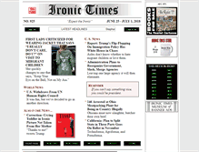 Tablet Screenshot of ironictimes.com
